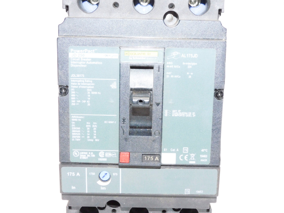 SQUARE D JDL36175 600V 175A (AS PICTURED) NSNP