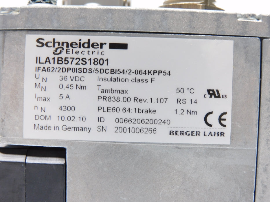 SCHNEIDER ELECTRIC IFA62/2DP0ISDS/5DCBI54/2-064KPP54 ILA1B572S1801 NSMP