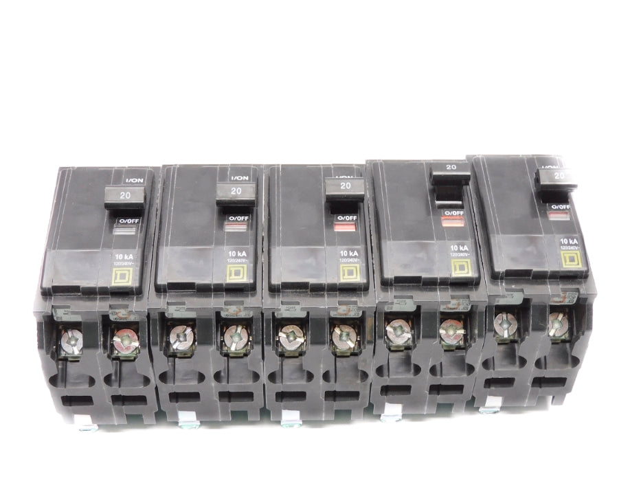 SQUARE D QO220CP 20A 120/240V (PKG OF 5) NSMP