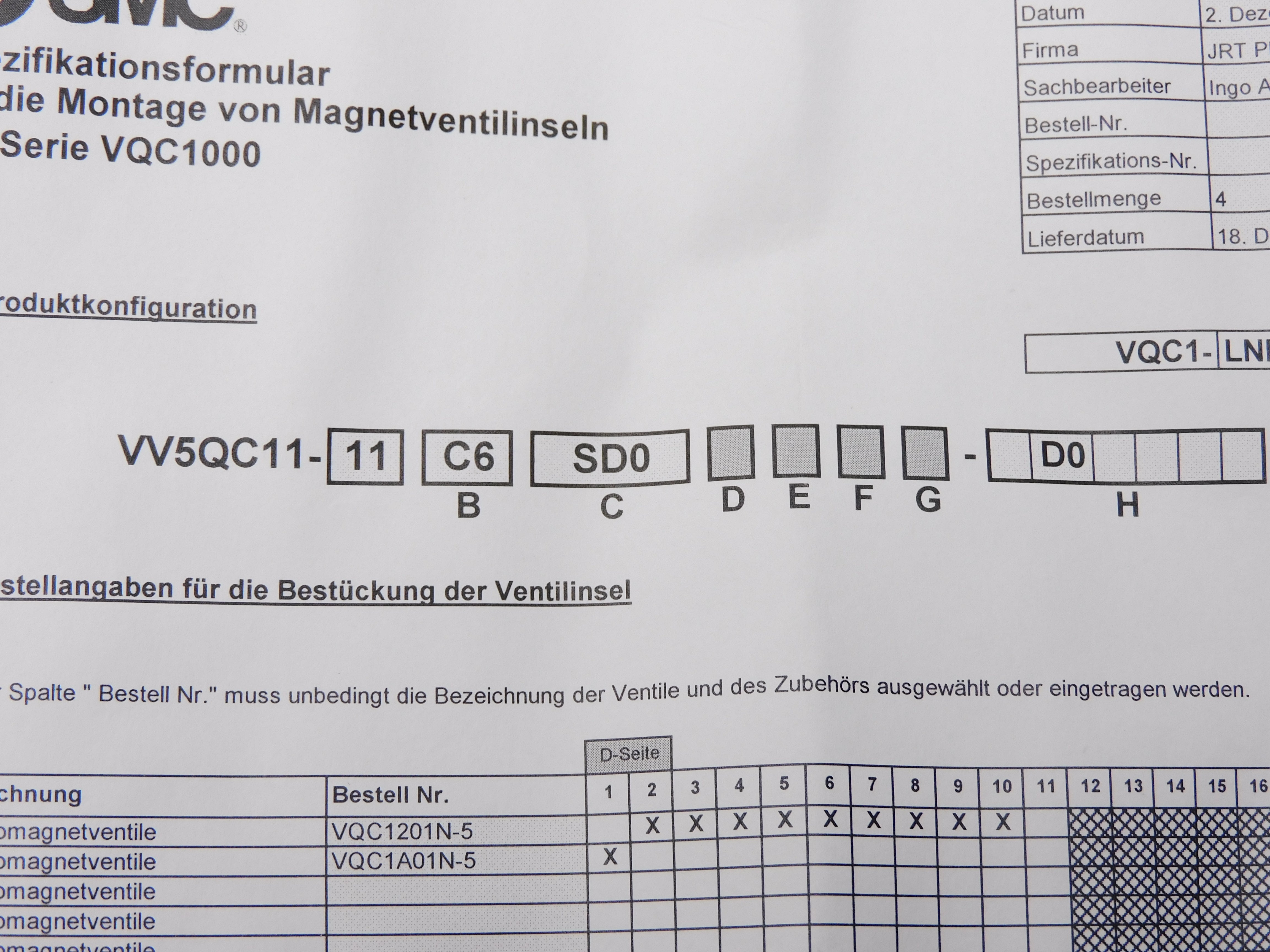 SMC VV5QC11-C6SD0-D0 NSMP