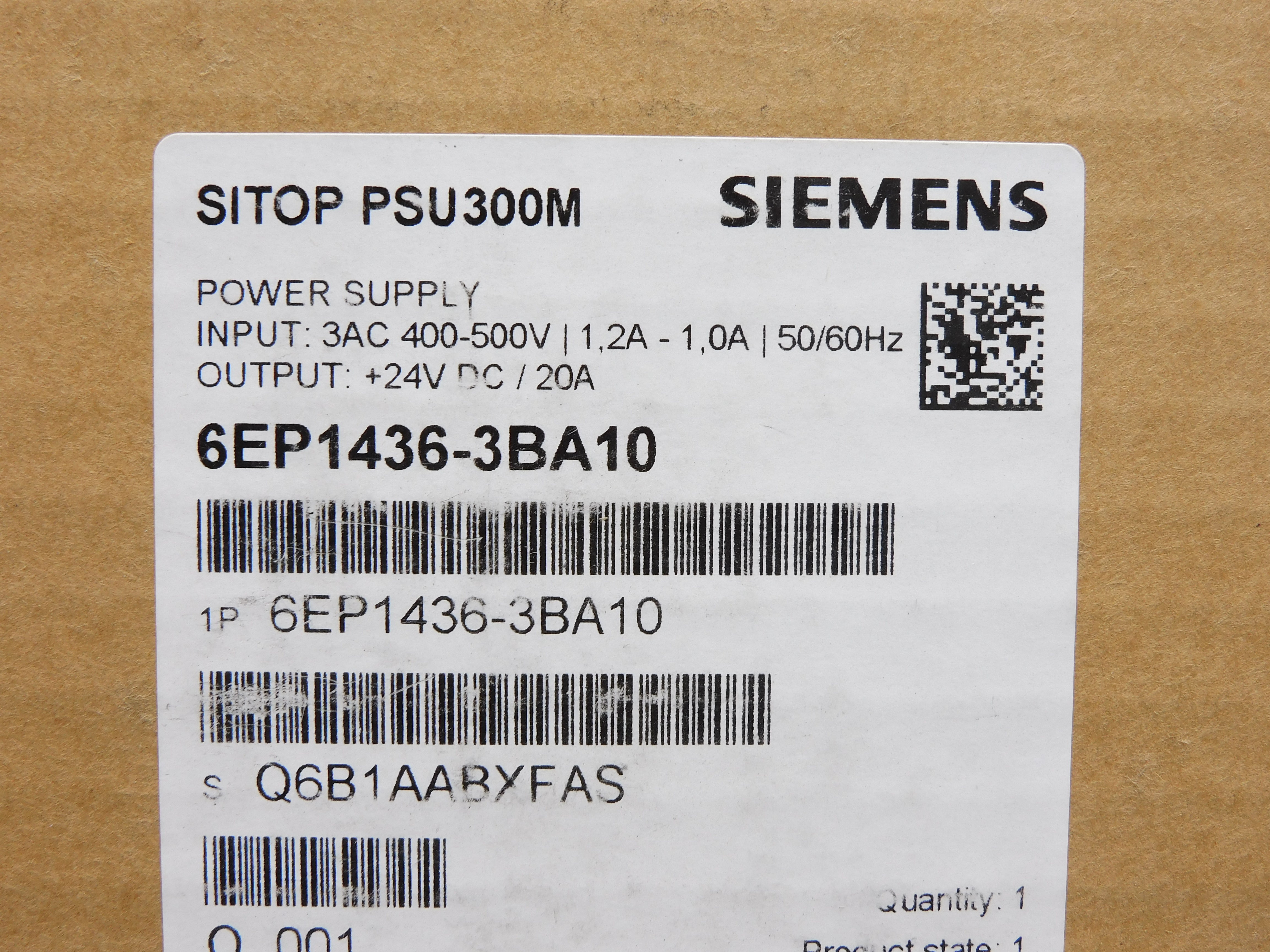 SIEMENS 6EP1436-3BA10 NSFS
