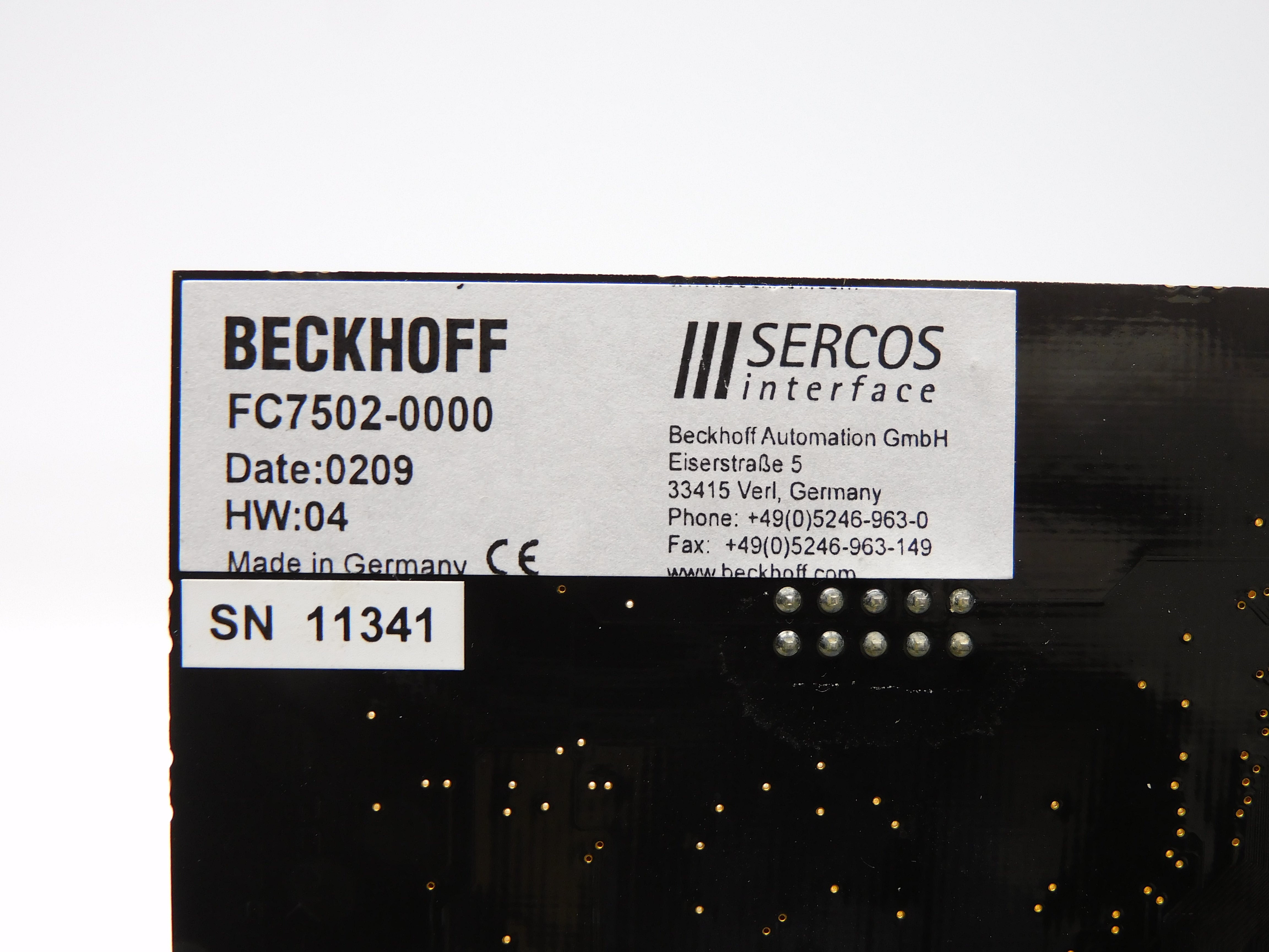 BECKHOFF FC7502-0000 NSMP