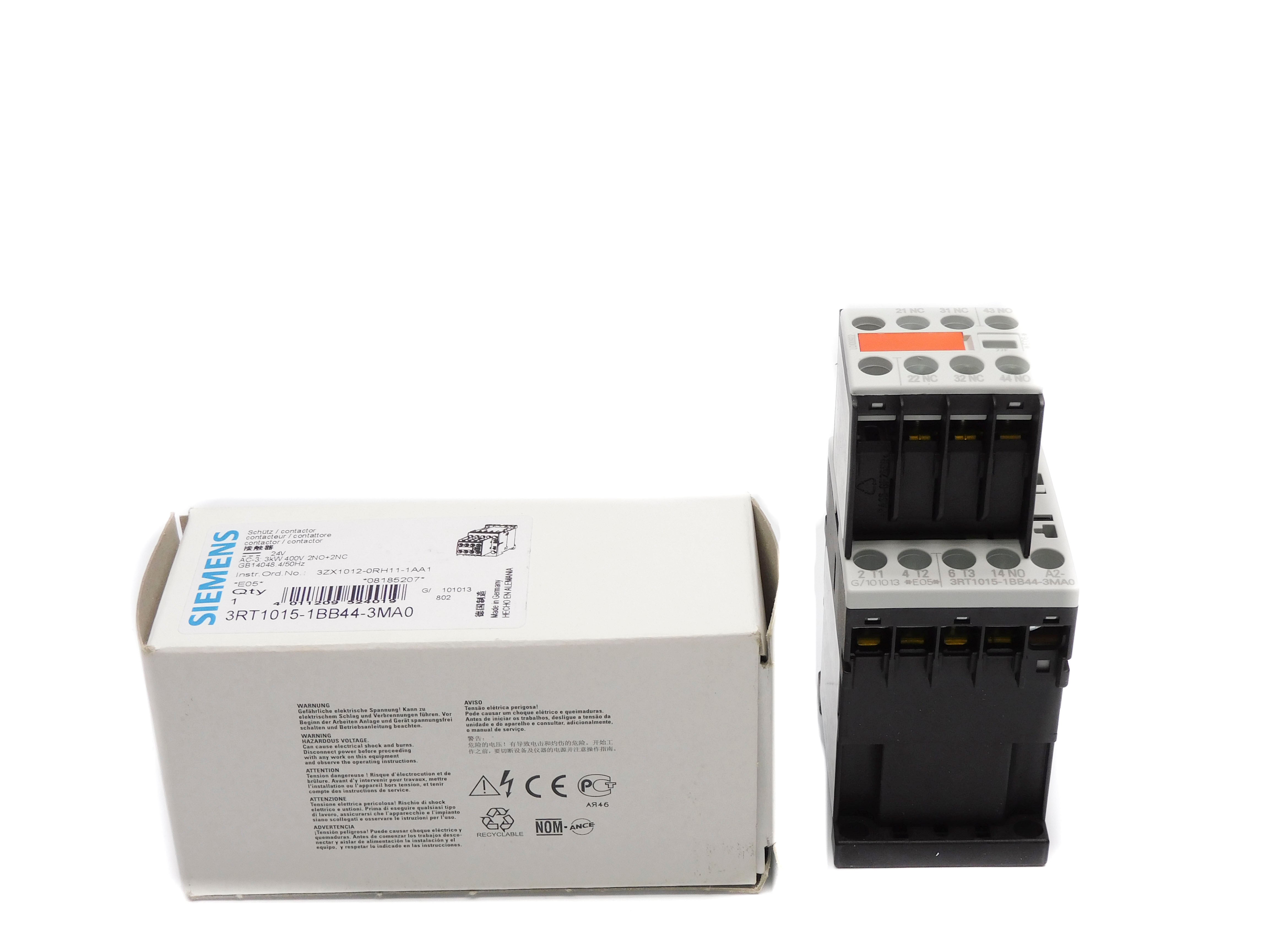 SIEMENS 3RT1015-1BB44-3MA0 24VDC NSMP