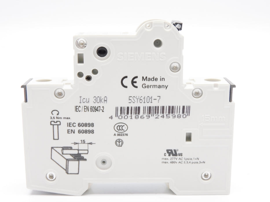 SIEMENS 5SY6101-7 230/400V 1A NSMP