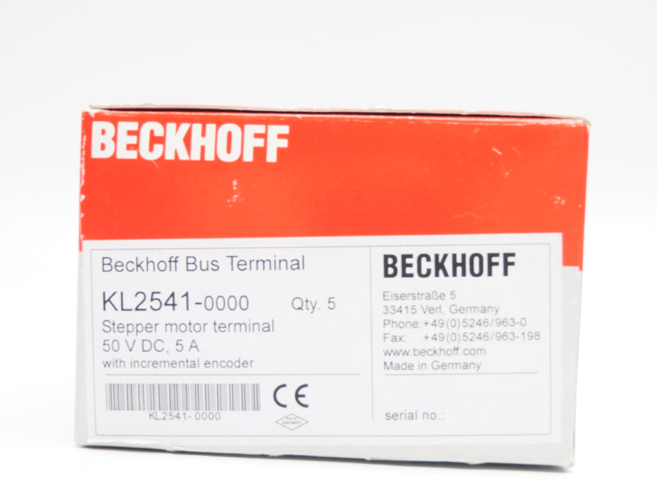 BECKHOFF KL2541-0000 (PKG OF 5) NSMP