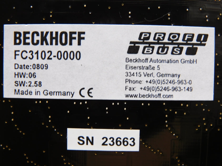BECKHOFF FC3102-0000 REMAN
