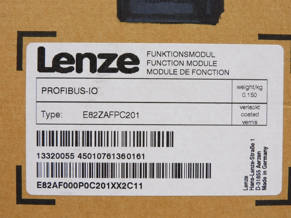 LENZE E82ZAFPC201 13320055 NSMP