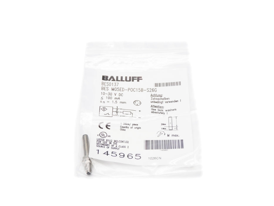 BALLUFF BESM05ED-P0C15B-S26G BES0137 NSMP