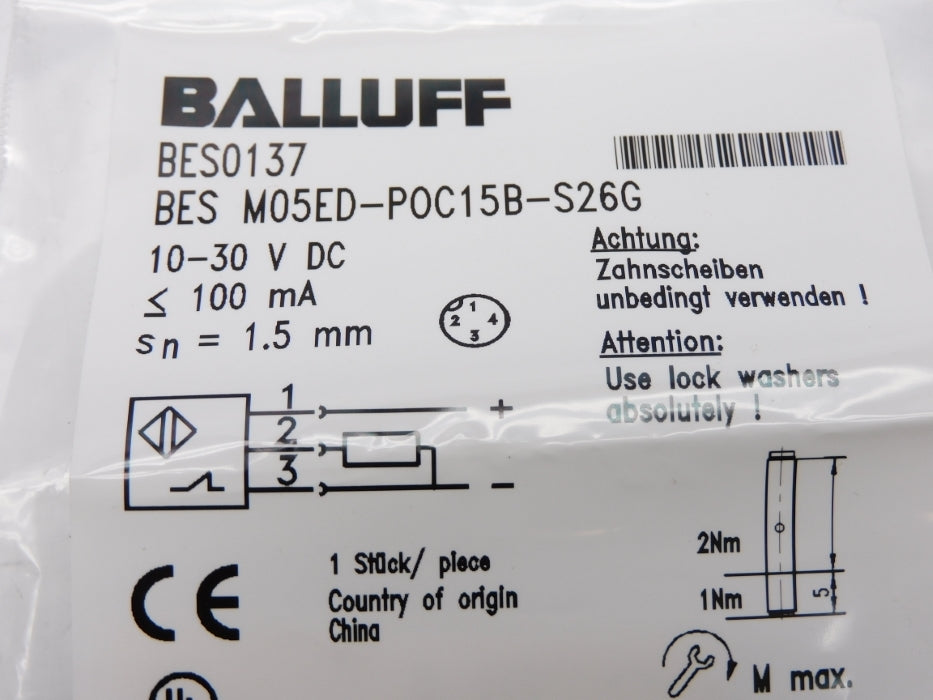 BALLUFF BESM05ED-P0C15B-S26G BES0137 NSMP