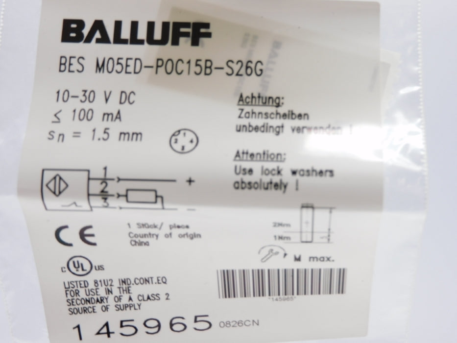 BALLUFF BESM05ED-P0C15B-S26G NSMP