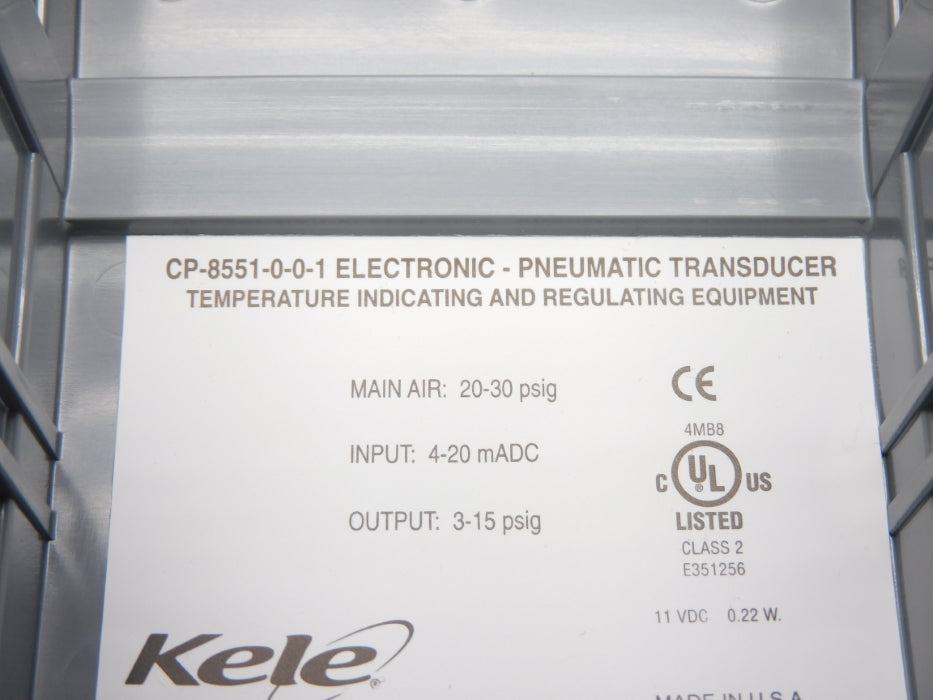 KELE CP-8551 3-15PSIG NSMP