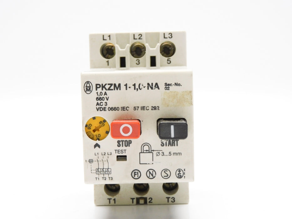 KLOCKNER MOELLER PKZM1-1.0-NA 0.6-1.0A 660V UNMP