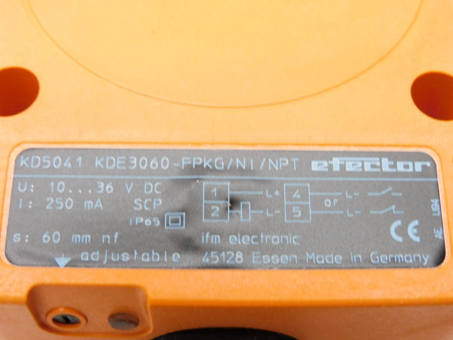 IFM EFECTOR KDE3060-FPKG/NI/NPT KD5041 NSMP