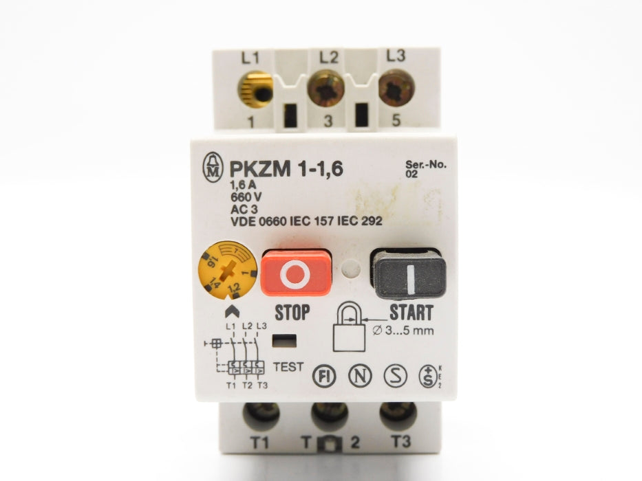 KLOCKNER MOELLER PKZM1-1.6 1-1.6A 575V UNMP