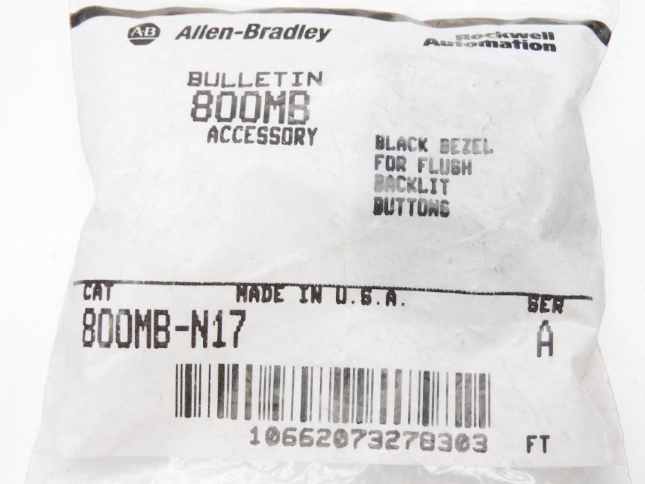 ALLEN BRADLEY 800MB-N17 SER. A NSMP
