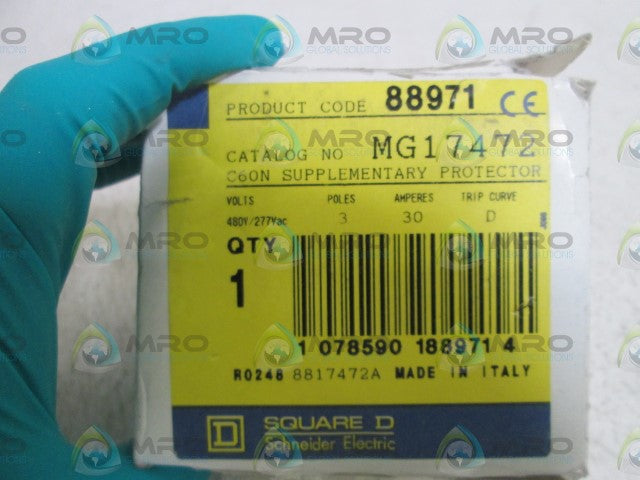 SQUARE D CIRCUIT BREAKER MG17472 *NEW IN BOX*