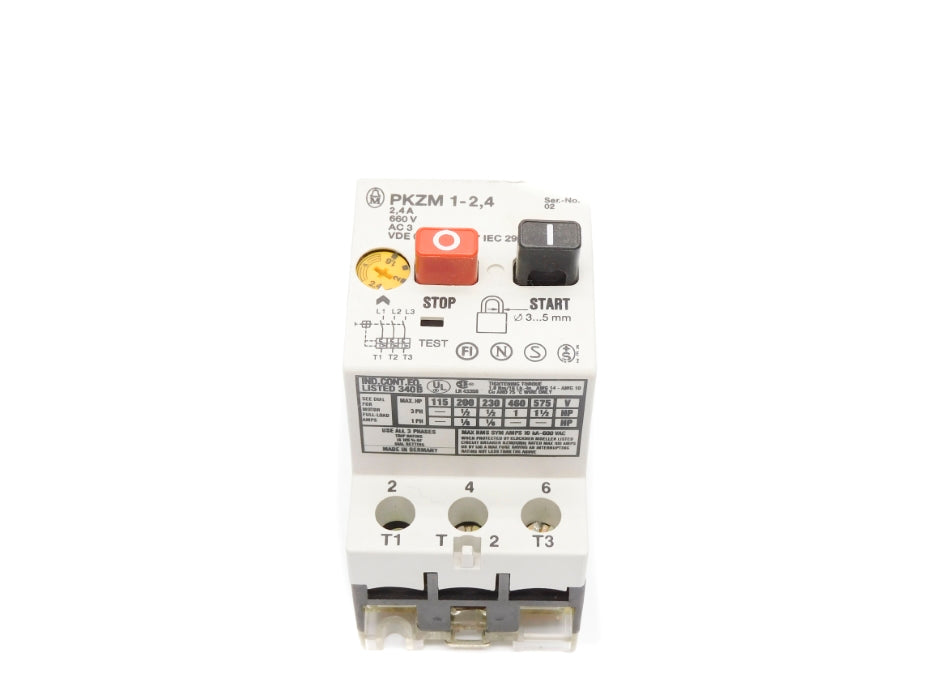 KLOCKNER MOELLER PKZM1-2.4 1.6-2.4A 660V UNMP