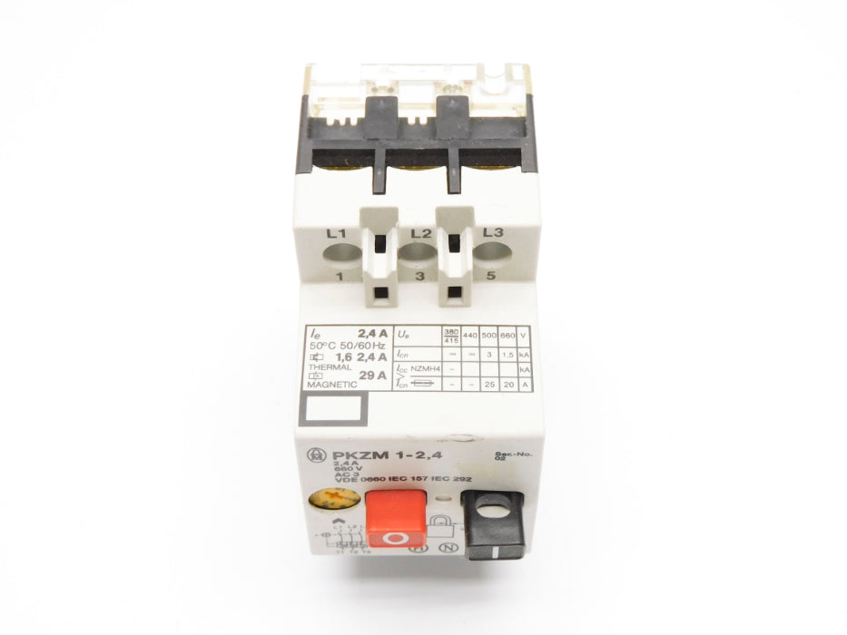 KLOCKNER MOELLER PKZM1-2.4 1.6-2.4A 660V UNMP