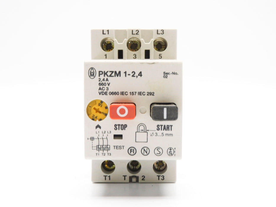 KLOCKNER MOELLER PKZM1-2.4 1.6-2.4A 660V UNMP