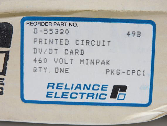 RELIANCE ELECTRIC 0-55320 460V NSMP