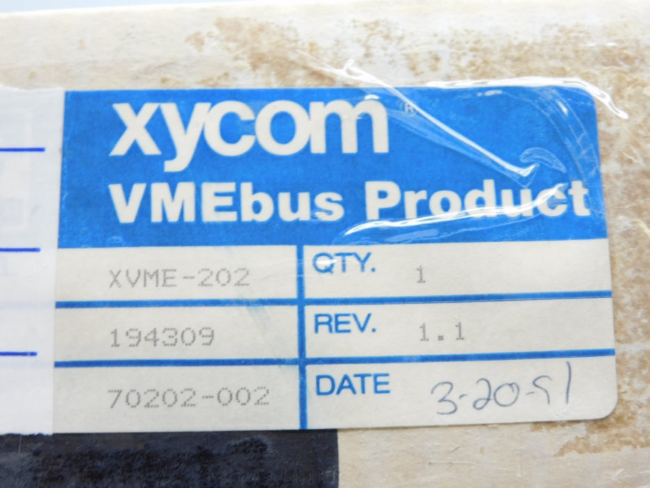 XYCOM XVME-202 70202-002 NSMP