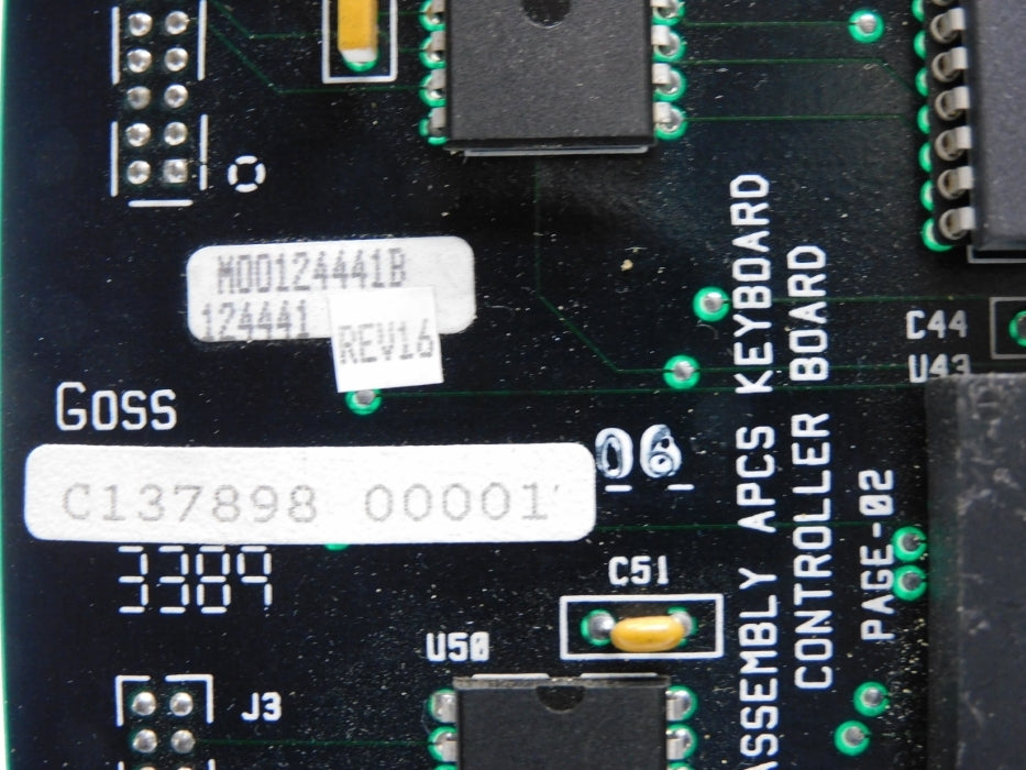 GOSS C137898 124441 REV. 16 UNMP