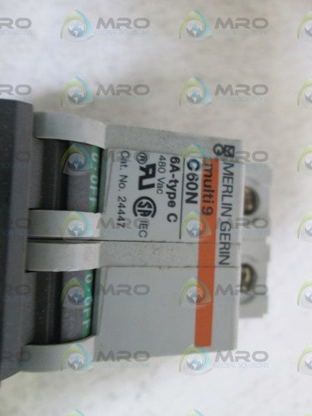 MERLIN GERIN 24447 CIRCUIT BREAKER 6A *USED*