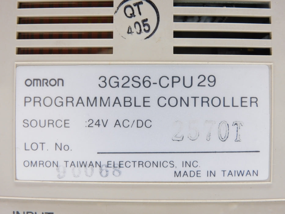 OMRON 3G2S6-CPU29 UNMP