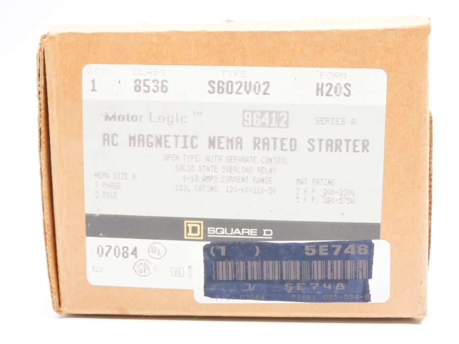 SQUARE D 8536SB02V02 SER. A 110/120V NSMP