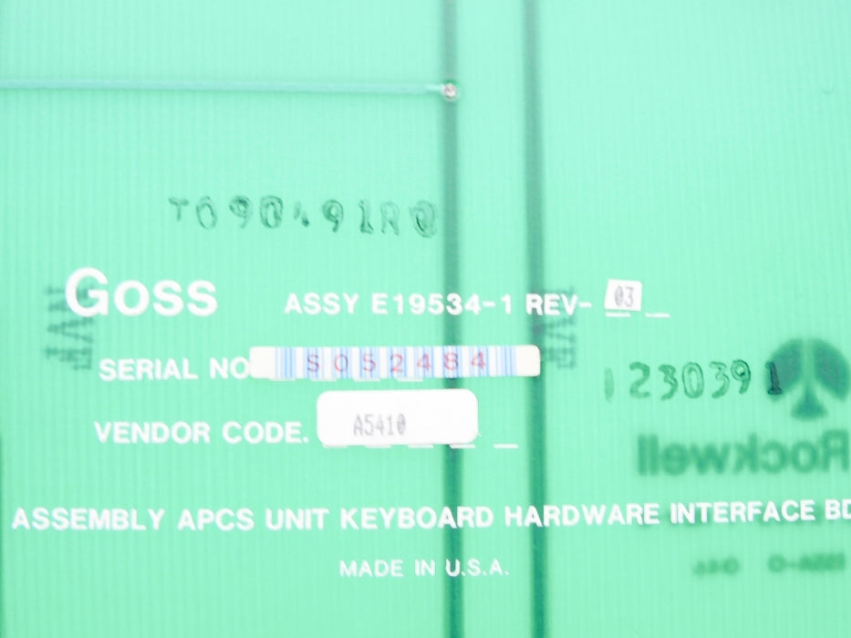 GOSS E19534-1 REV. 03 UNMP