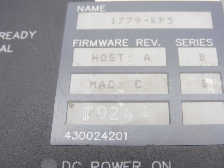 ALLEN BRADLEY 1779-KP5 SER. B F/W A UNMP
