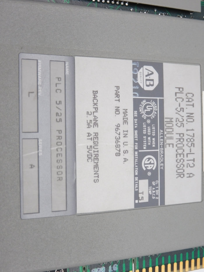 ALLEN BRADLEY 1785-LT2 SER. A F/W L UNMP