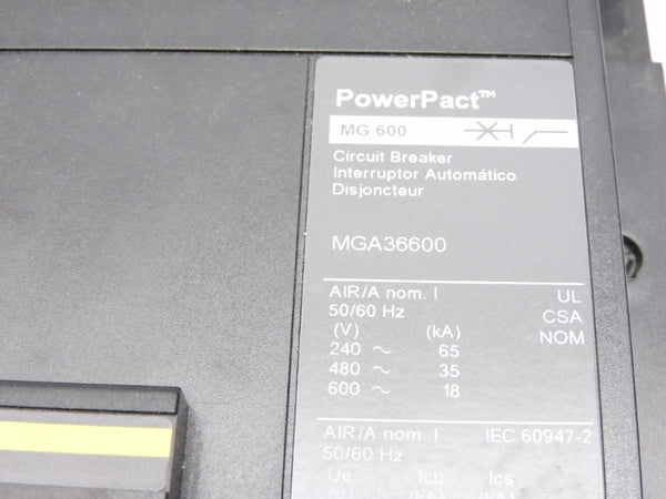 SQUARE D MGA36600 600V 600A NSNP