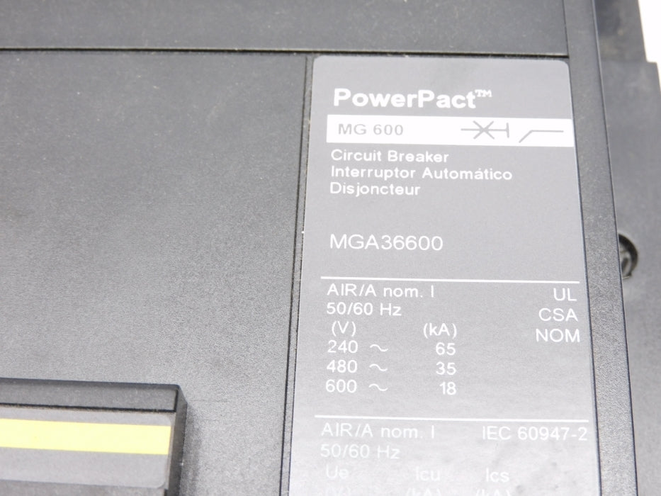 SQUARE D MGA36600 600V 600A NSNP
