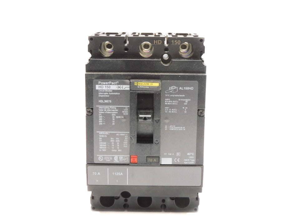 SQUARE D HDL36070 600V 70A NSNP