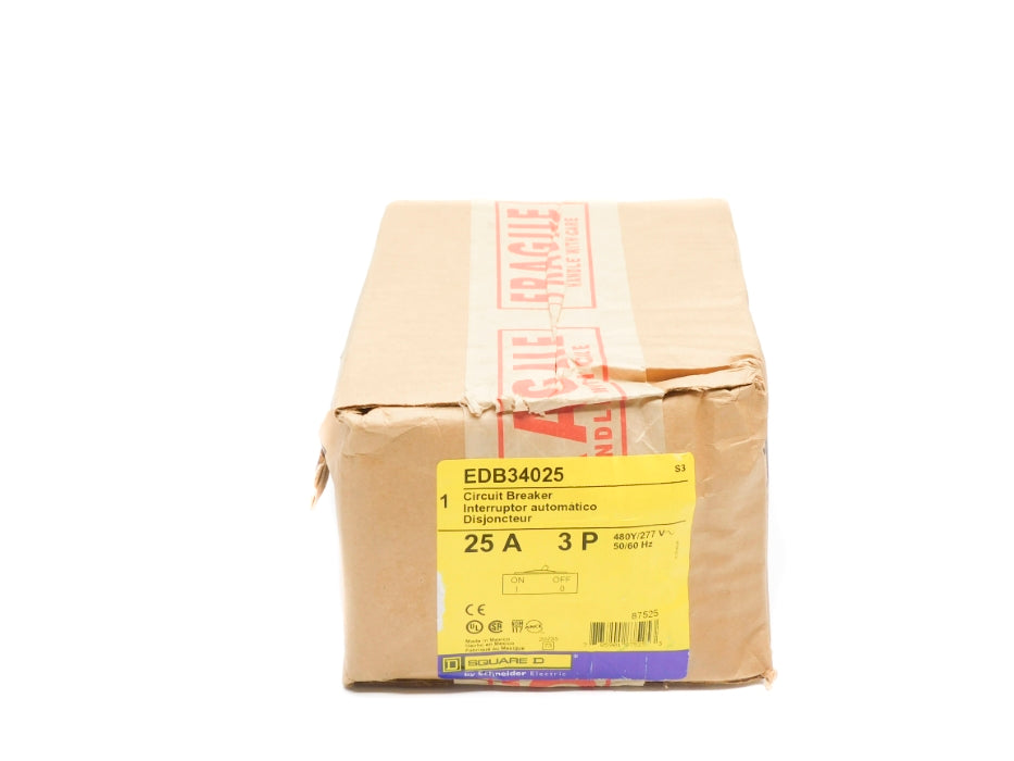 SQUARE D EDB34025 SER. 3 480V 25A NSFS