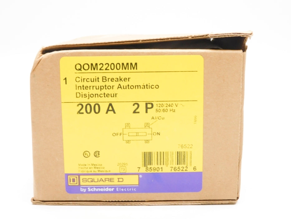 SQUARE D QOM2200MM 200A 120/240V NSFS