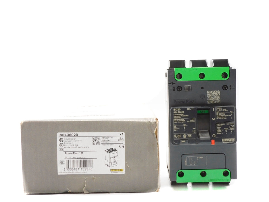 SQUARE D BDL36020 20A 480V NSMP