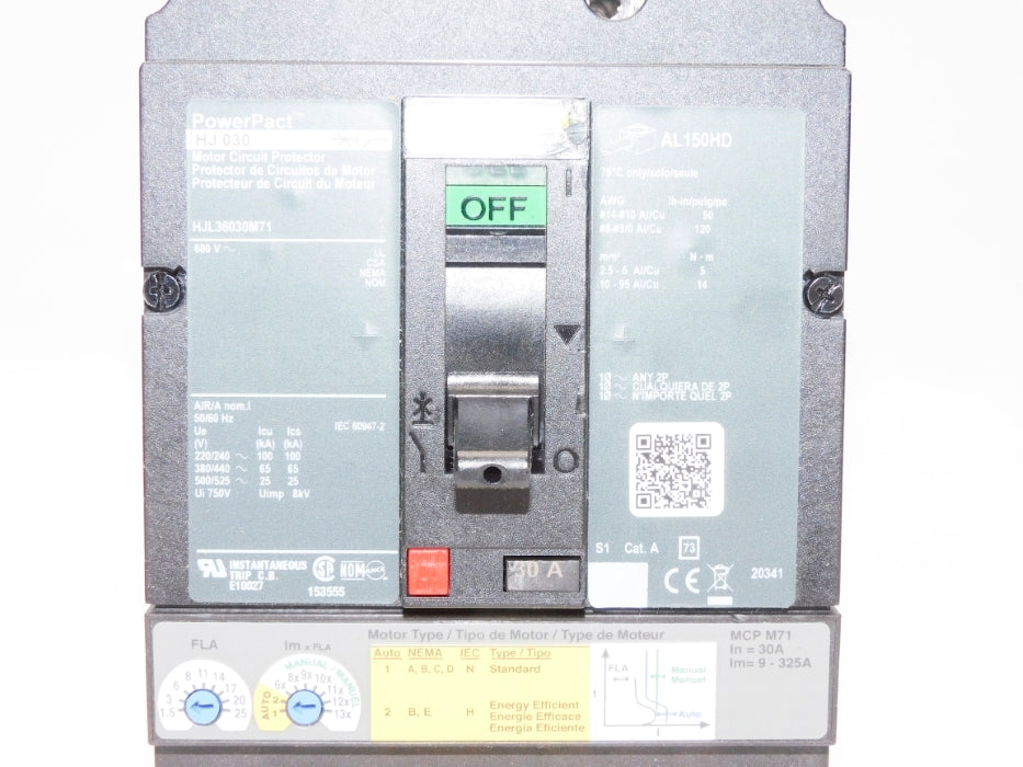 SQUARE D HJL36030M71 30A 600V NSMP