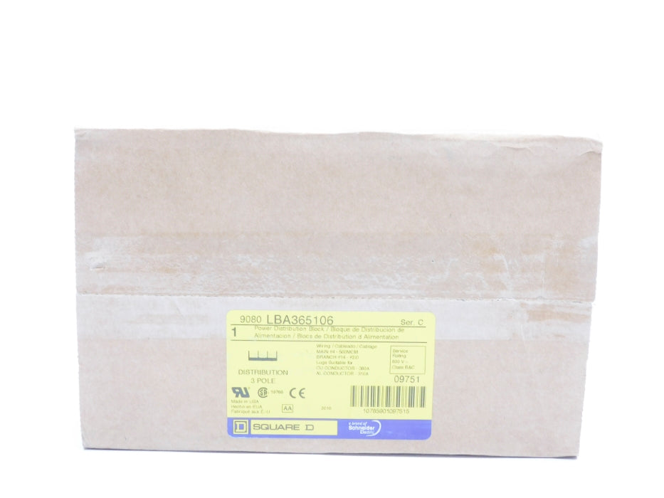 SQUARE D 9080LBA365106 SER. C NSFS
