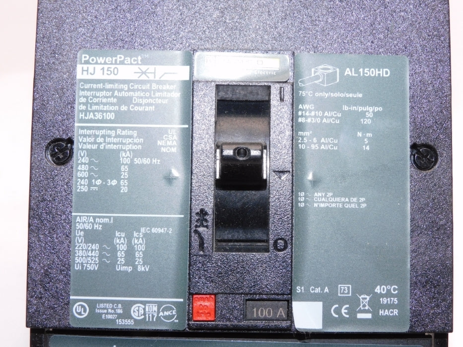 SQUARE D HJA36100 100A 600V NSMP