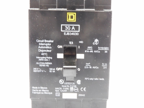 SQUARE D EJB34030 277V 30A NSMP