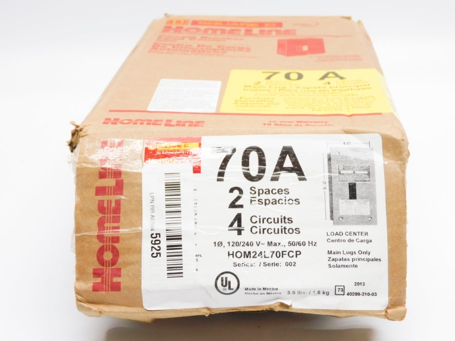 SQUARE D HOM24L70FCP SER. 002 120/240V 70A NSMP