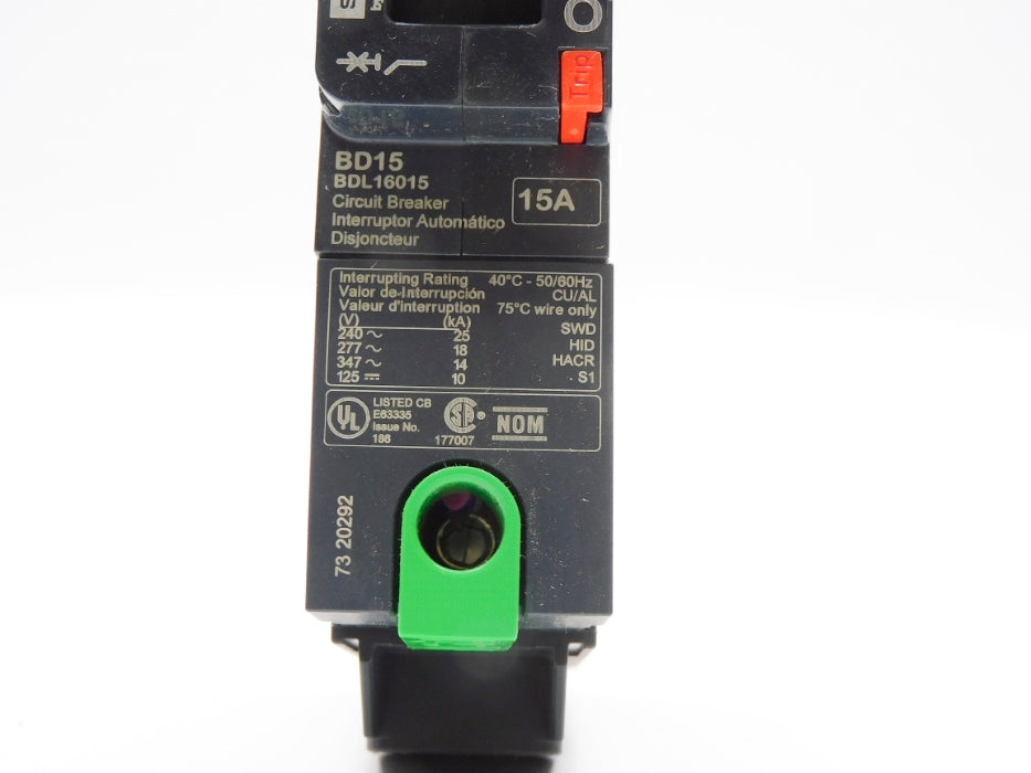 SQUARE D BDL16015 15A 277V NSMP