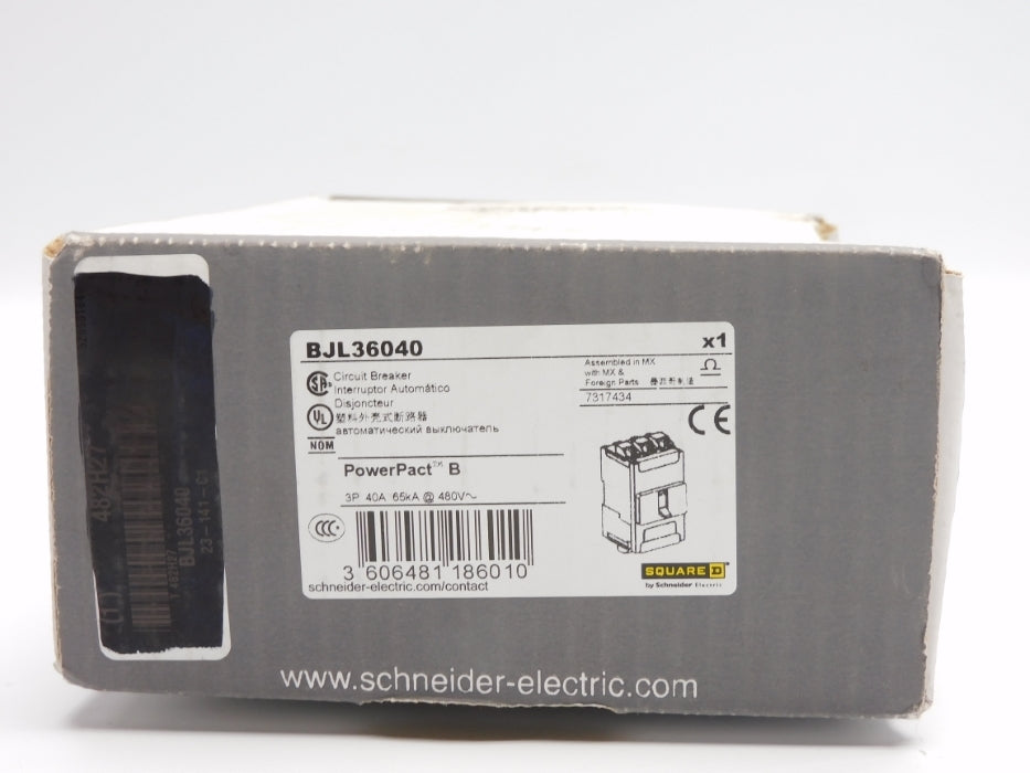 SQUARE D BJL36040 40A 480V NSMP