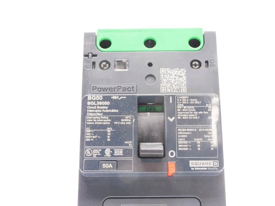 SQUARE D BGL36050 50A 480V NSMP