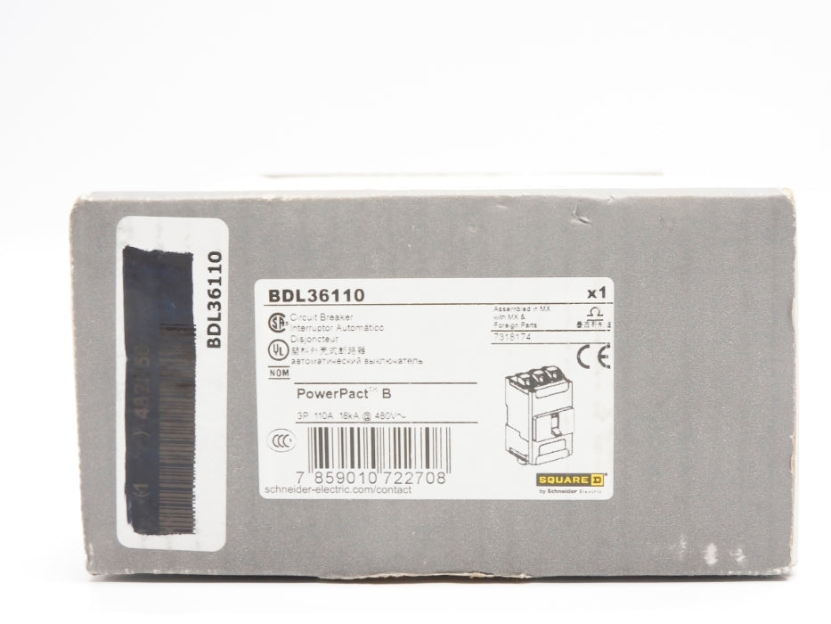 SQUARE D BDL36110 110A 480V NSMP