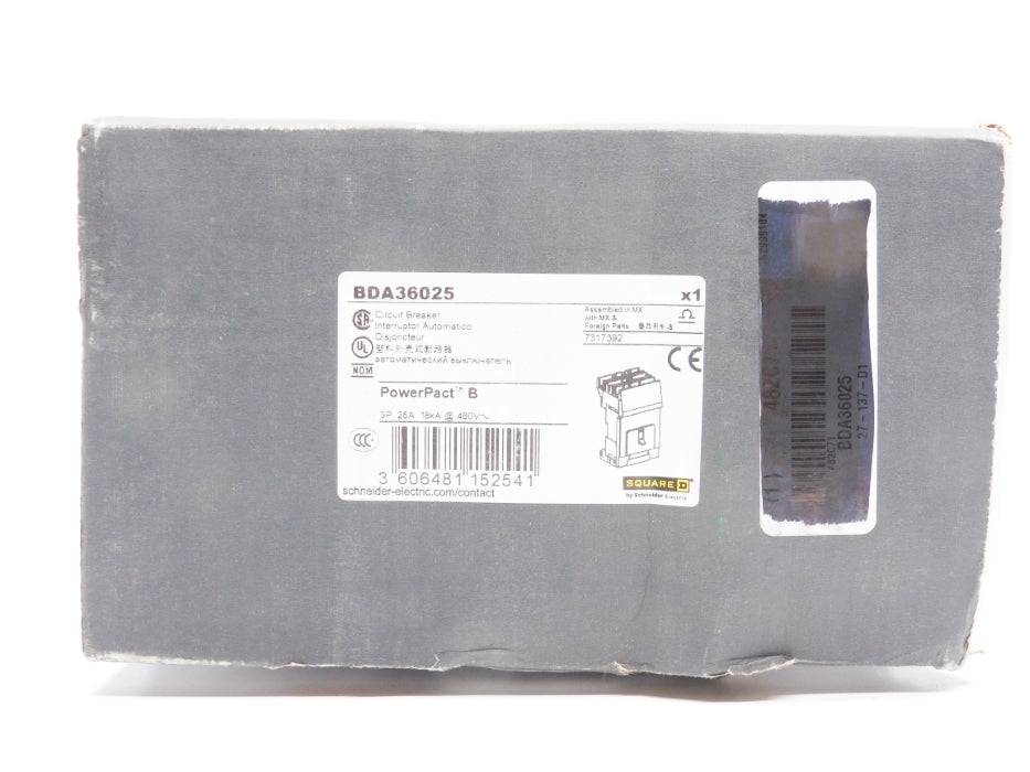 SQUARE D BDA36025 25A 480V NSMP