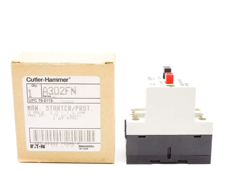 CUTLER HAMMER A302FN SER. A1 460V 1.0-1.6A NSMP