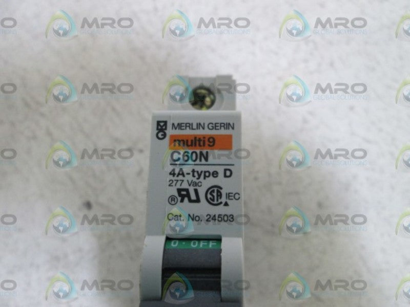 MERLIN GERIN 24503 CIRCUIT BREAKER 4A *NEW NO BOX*